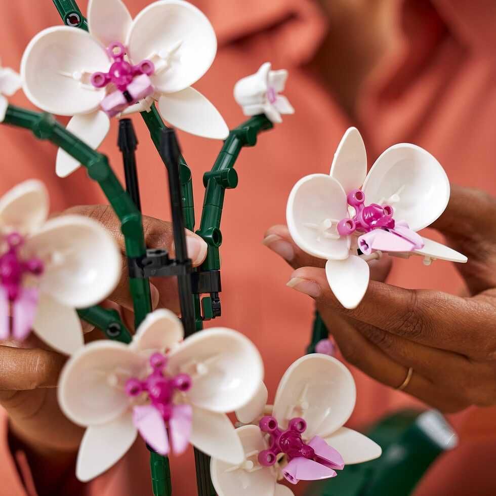 LEGO Orchidea– ELEGANCKI MODEL ozdoba z klocków KWIATY