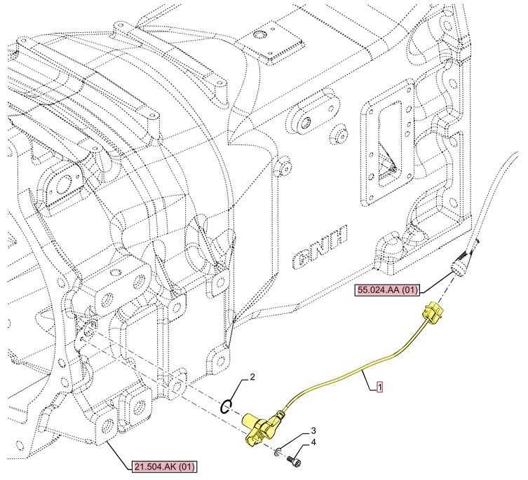 Czujnik prędkości skrzyni Case NewHolland Steyr 4776.6977 ORYGINAŁ CNH