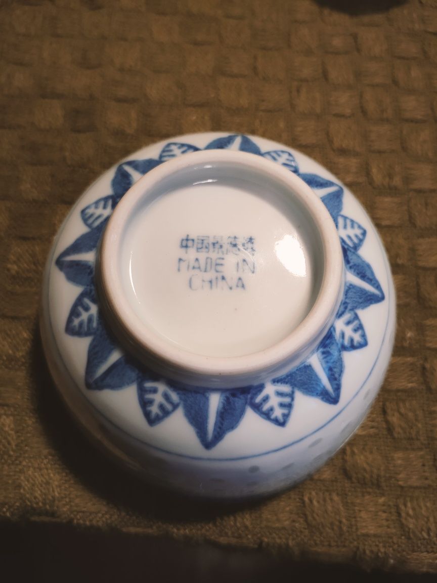Chińska porcelana ryżowa 3 sztuki