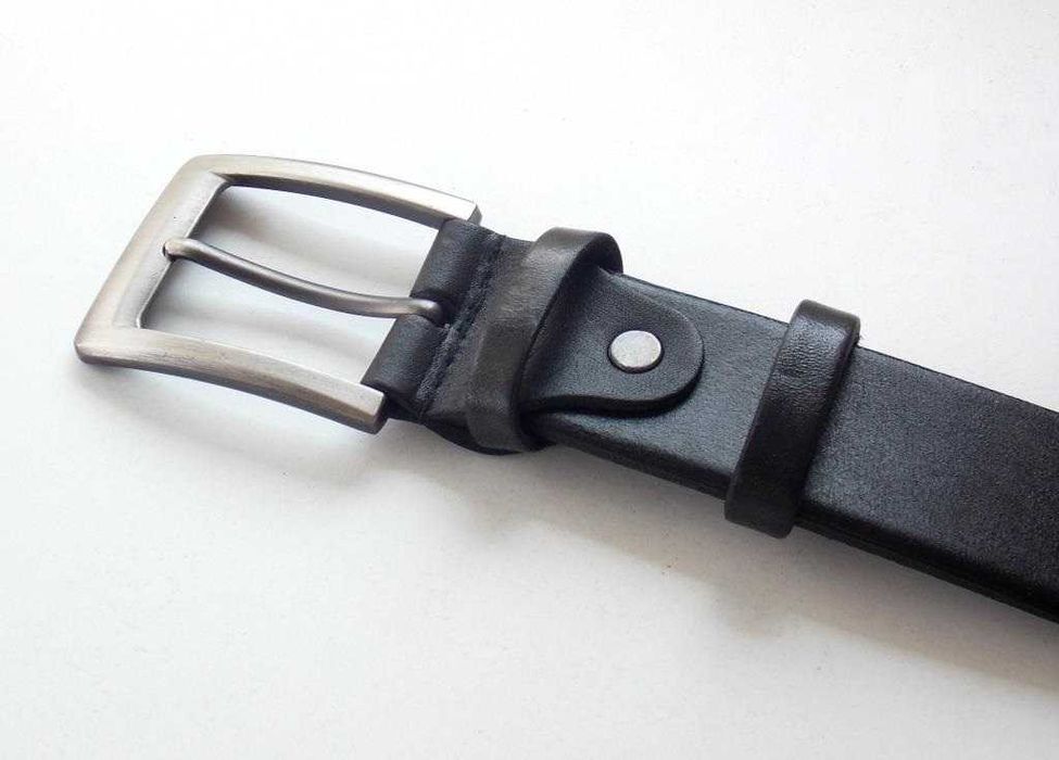 Ремень мужской кожаный классический / чоловічий пояс шкіряний Україна