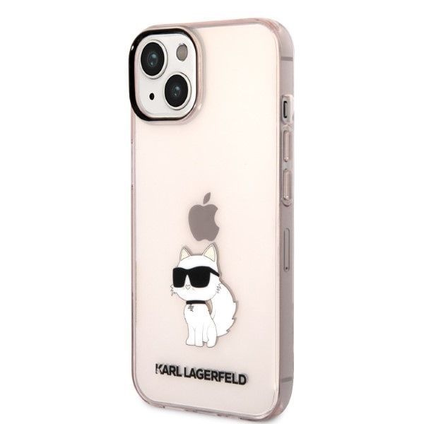 Etui na iPhone 14/15/13 6,1" Karl Lagerfeld Choupette różowe