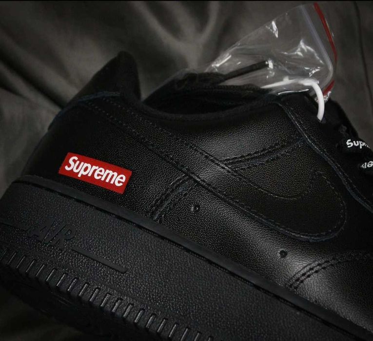 Buty meskie Nike Air Force 1 Low Supreme Black R.45