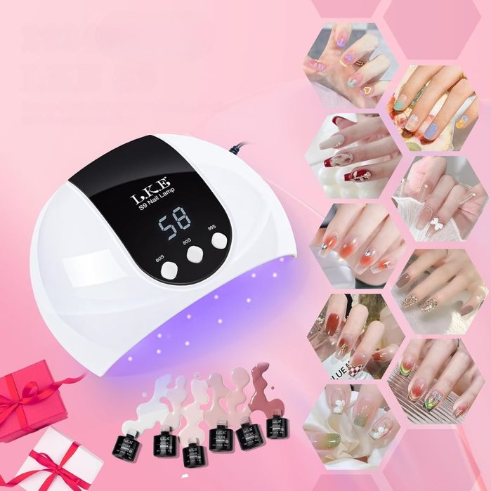 Lampa UV LED 54W do Paznokci Żelowych – Timer, LCD, Czujnik Ruchu, USB