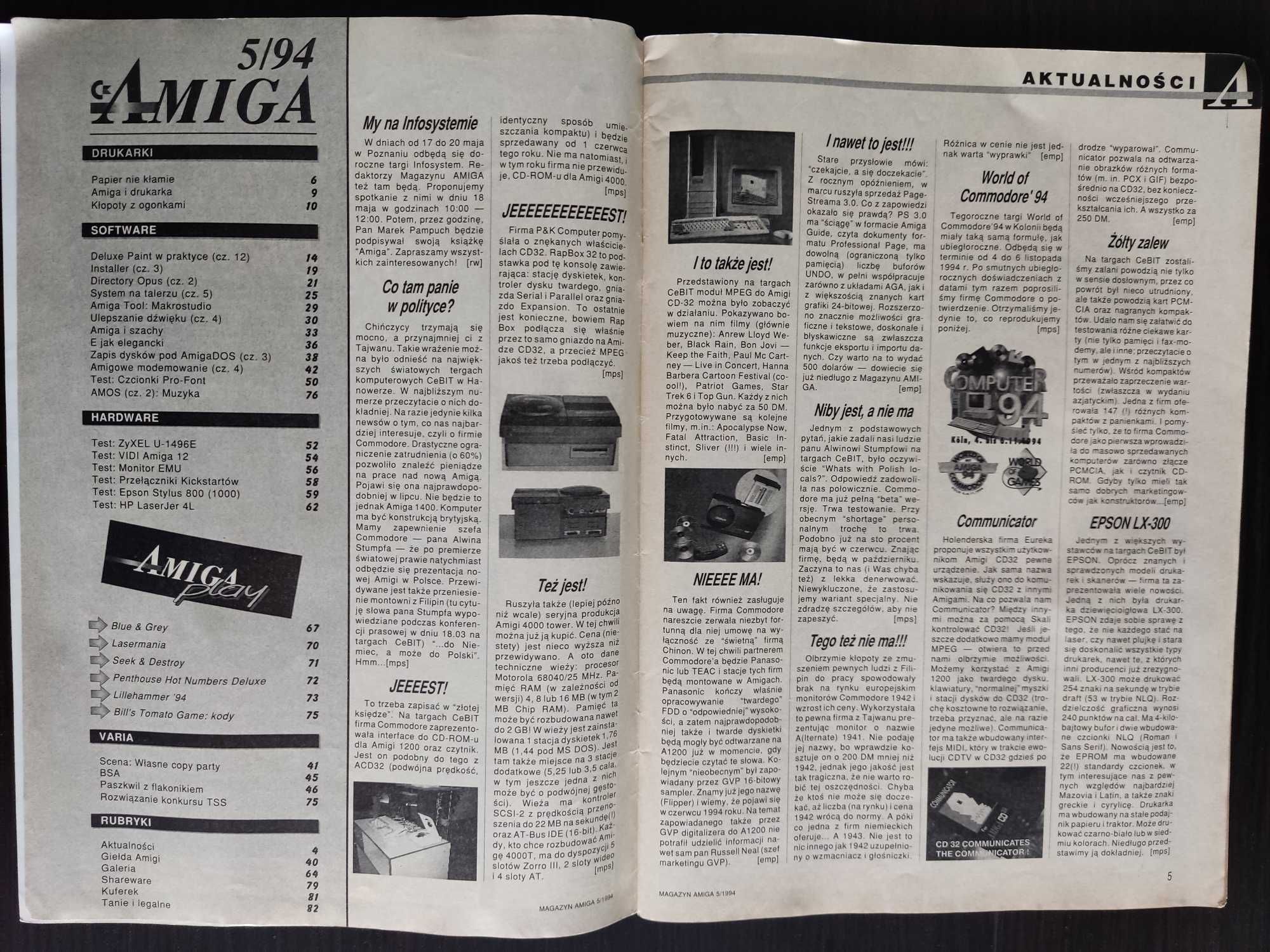 Amiga Magazyn - numer 5/1994