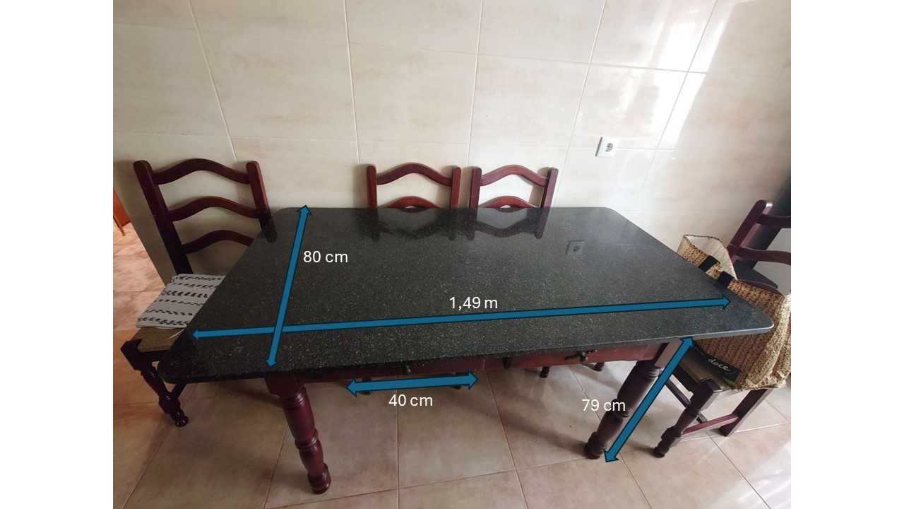 Mesa  de  cozinha