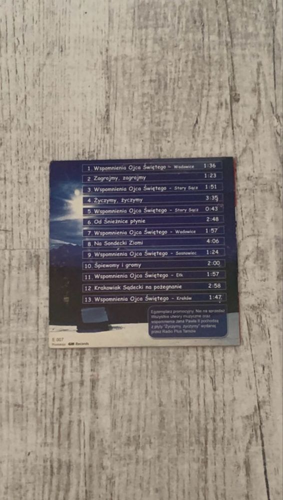 Płyty CD Jan Paweł II Piotr Rubik