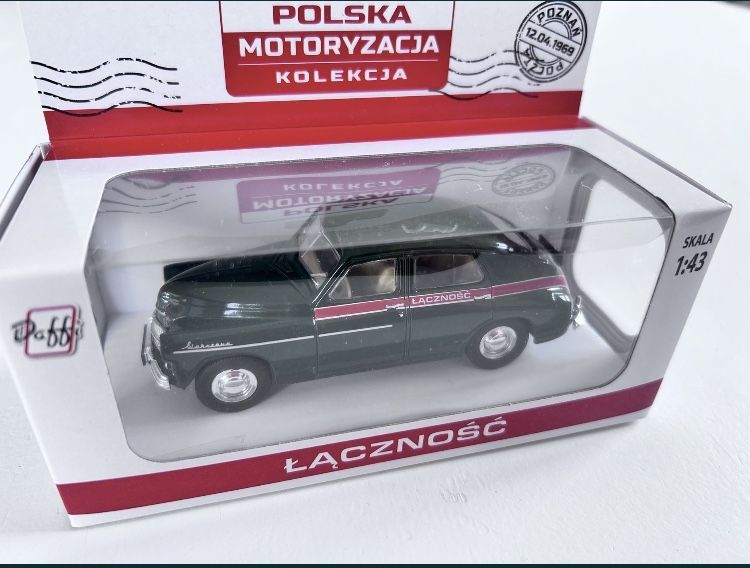 Samochód Warszawa Łączność kolekcja PRL model Daffi