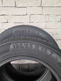 2x opony 195/65 r15 Continental zimowe 5mm