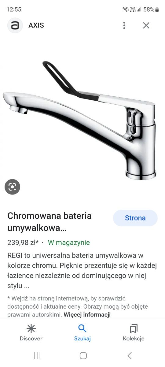 Nowa bateria umywalkowa