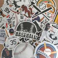 50 Stickers Autocolantes Baseball