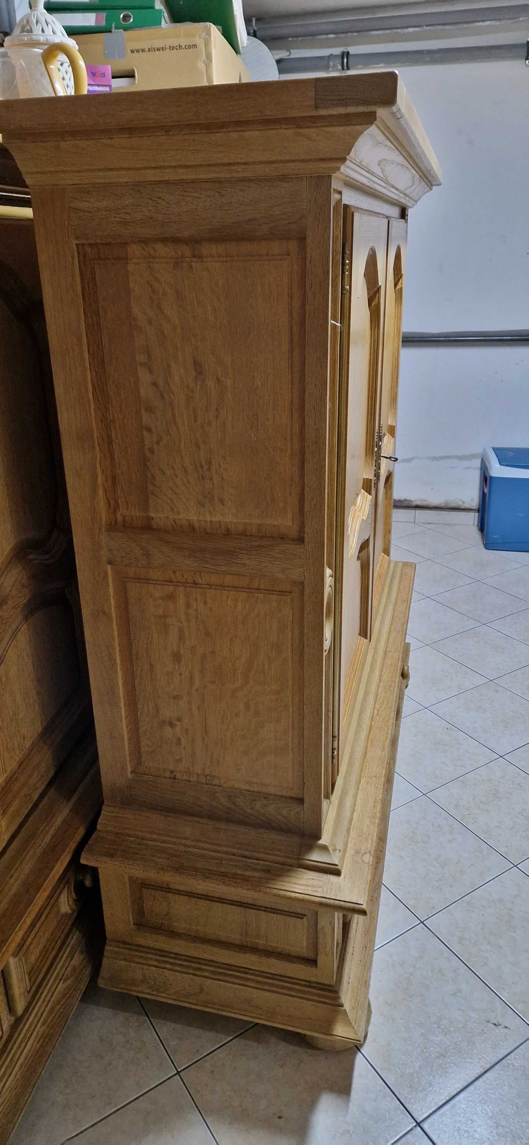 Komoda dębowa z szufladami solidna pakowna