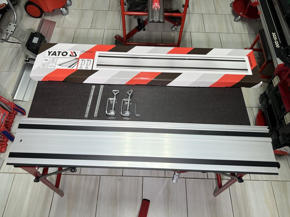 Направляющая шина YATO YT-821534 для пилы Алюминиевая 1 м  + струбцины
