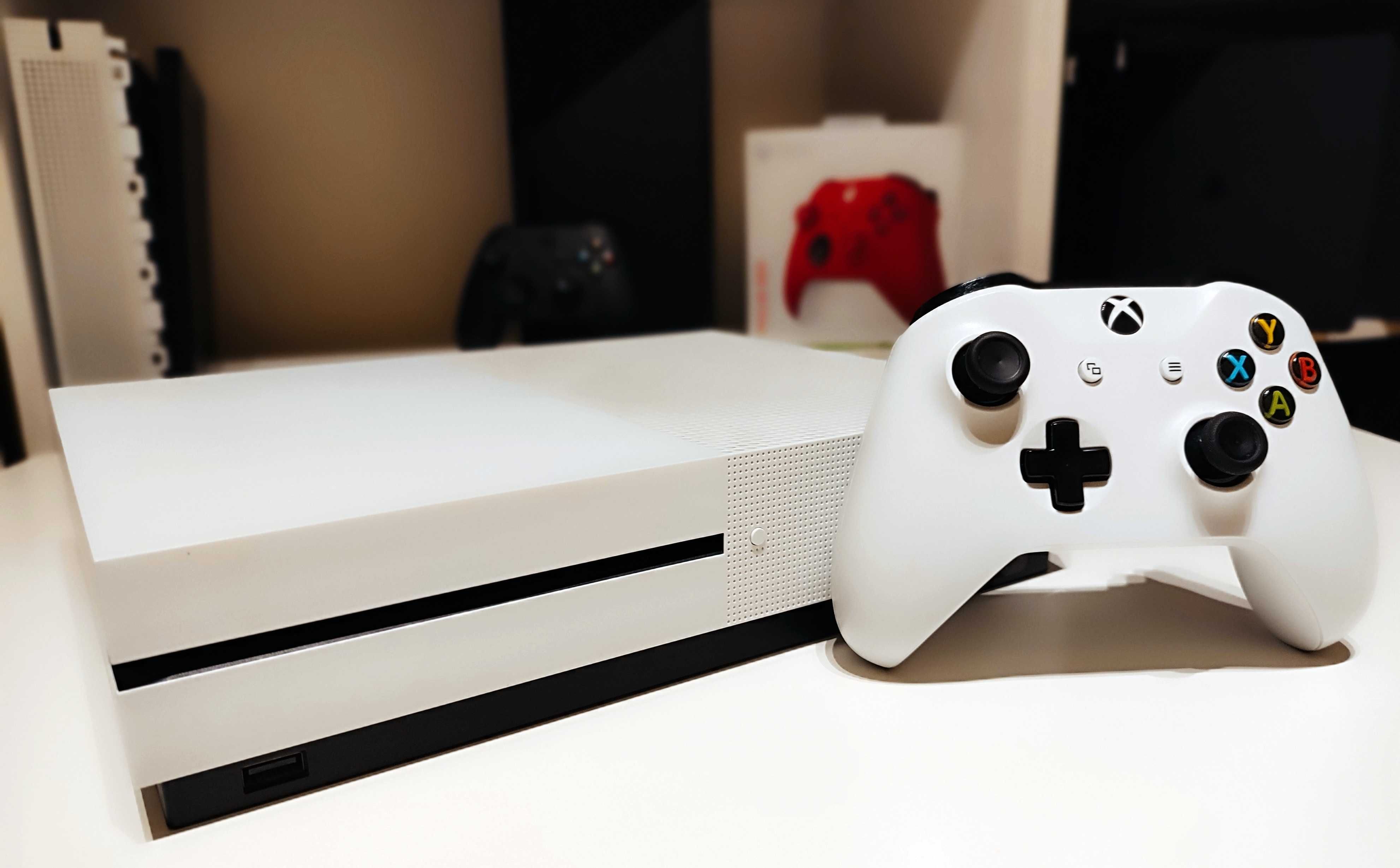 Konsola Xbox One S 500 GB + 2 x Pad + GWARANCJA - Zestaw Komplet