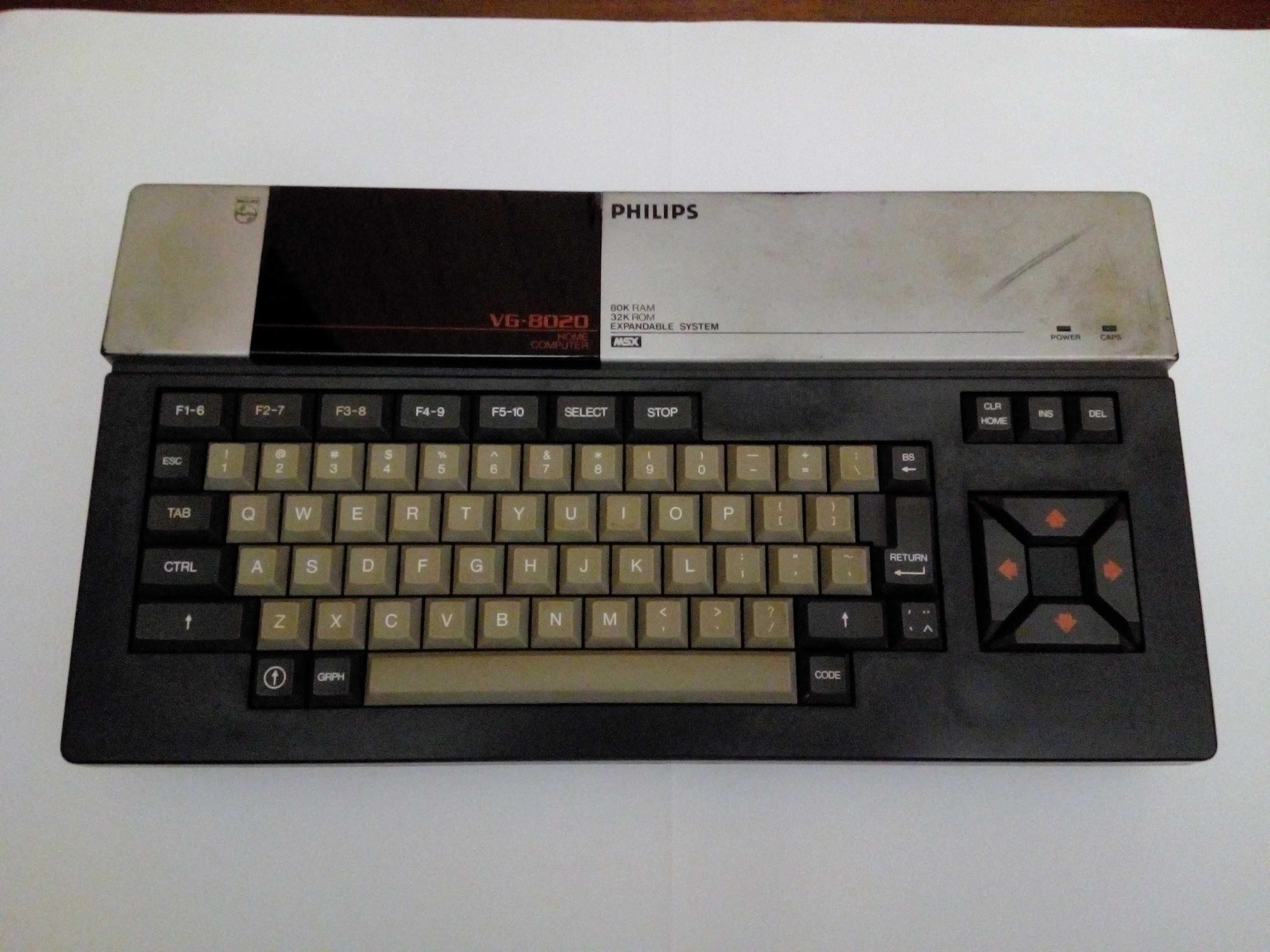 Computador Philips MSX com 2 jogos