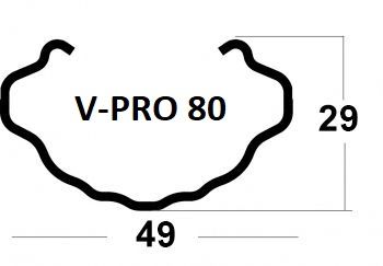 Poste Metálico Vinha V-PRO (Vinhas, Olivais, vedação)