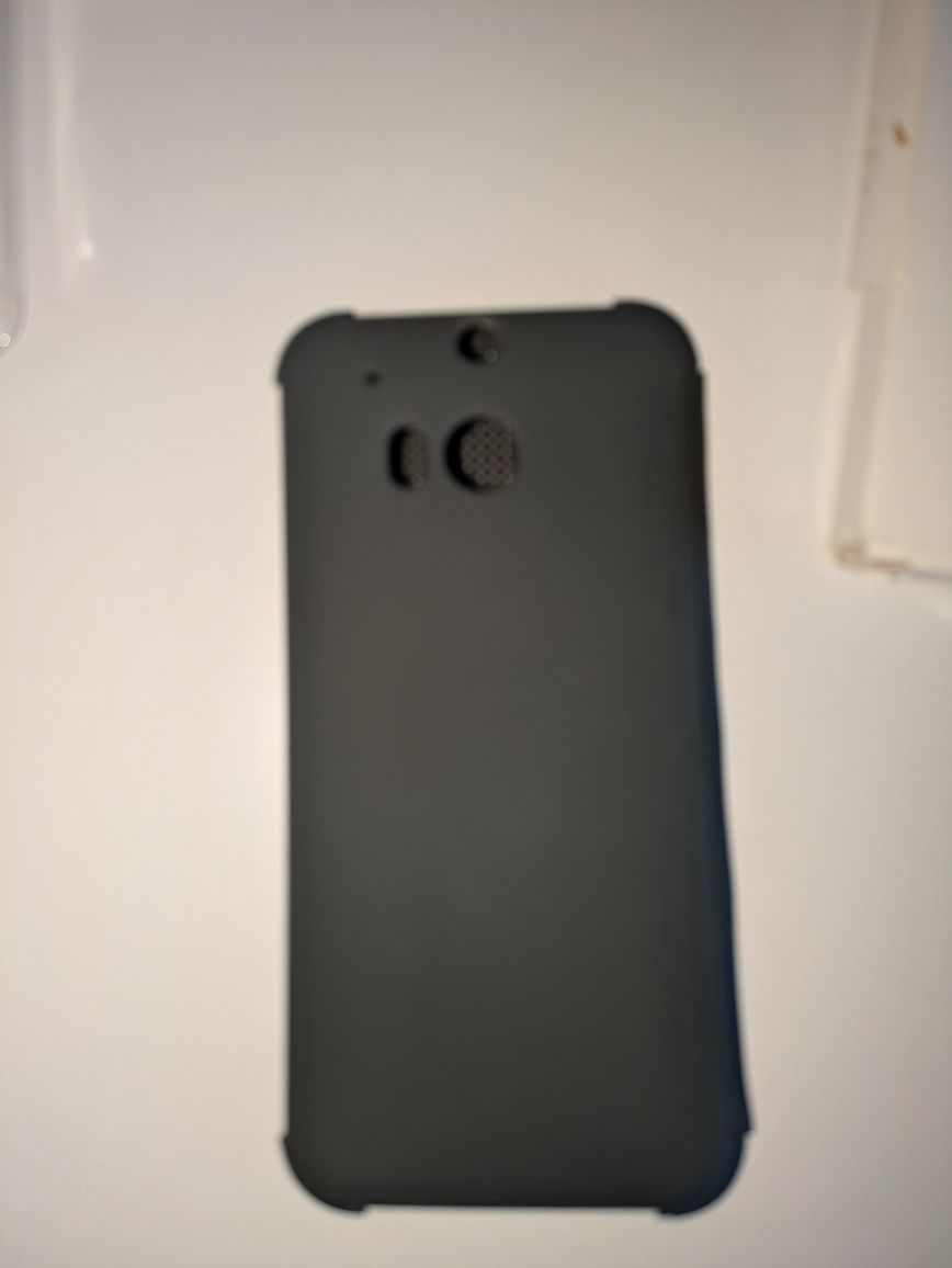 Etui pokrowiec case DOT VIEW HTC ONE M8 + drugie etui i szkło ochronne