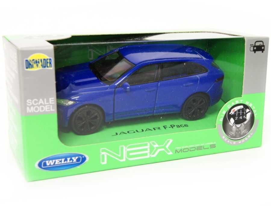 Jaguar F-Pace model WELLY 1:34 niebieski