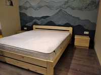 Ліжко Вікторія двоспальне массив дерева сосна. Кровать з деревини