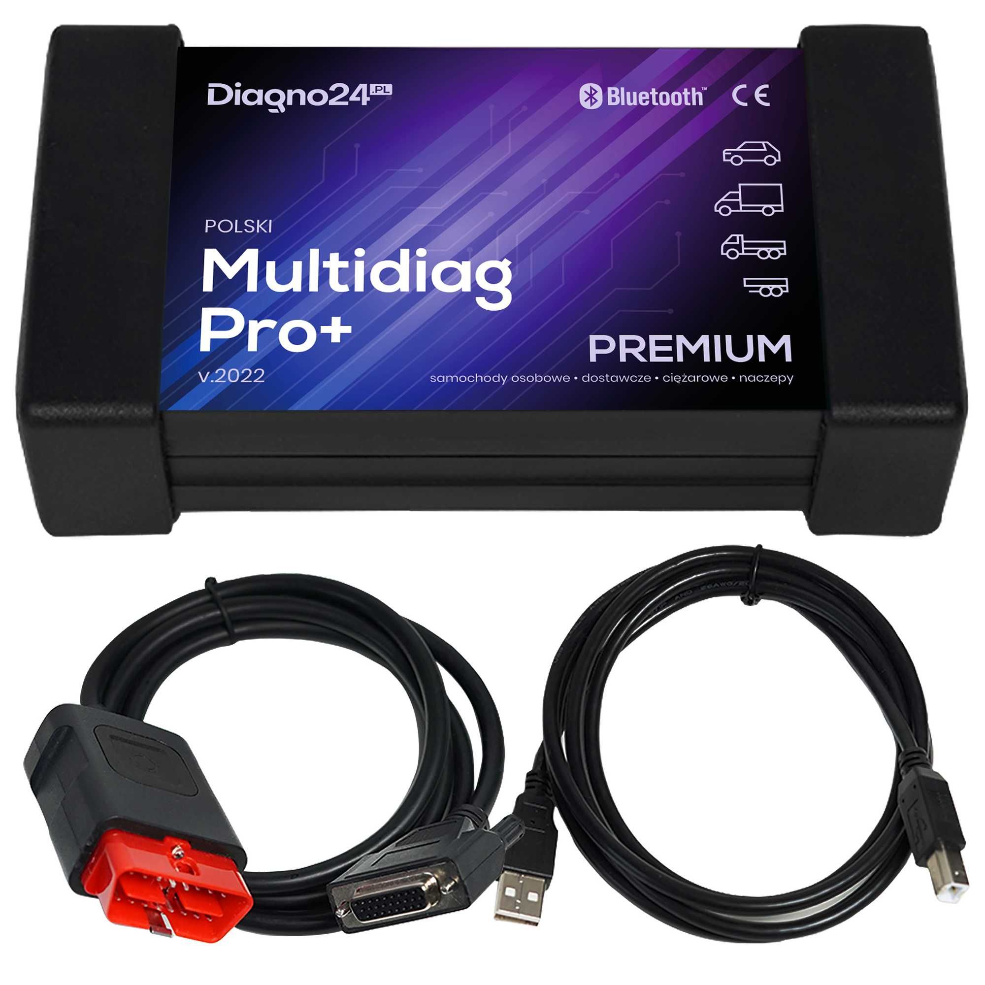 ZESTAW DIAGNOSTYCZNY do Aut OSOBOWYCH Multidiag Pro+ Autocom Delphi