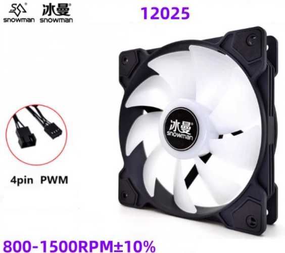 Кулер Snowman MT-6 (снеговик) для775,115x,1366,2011,AM3+,AM4. 4pin
