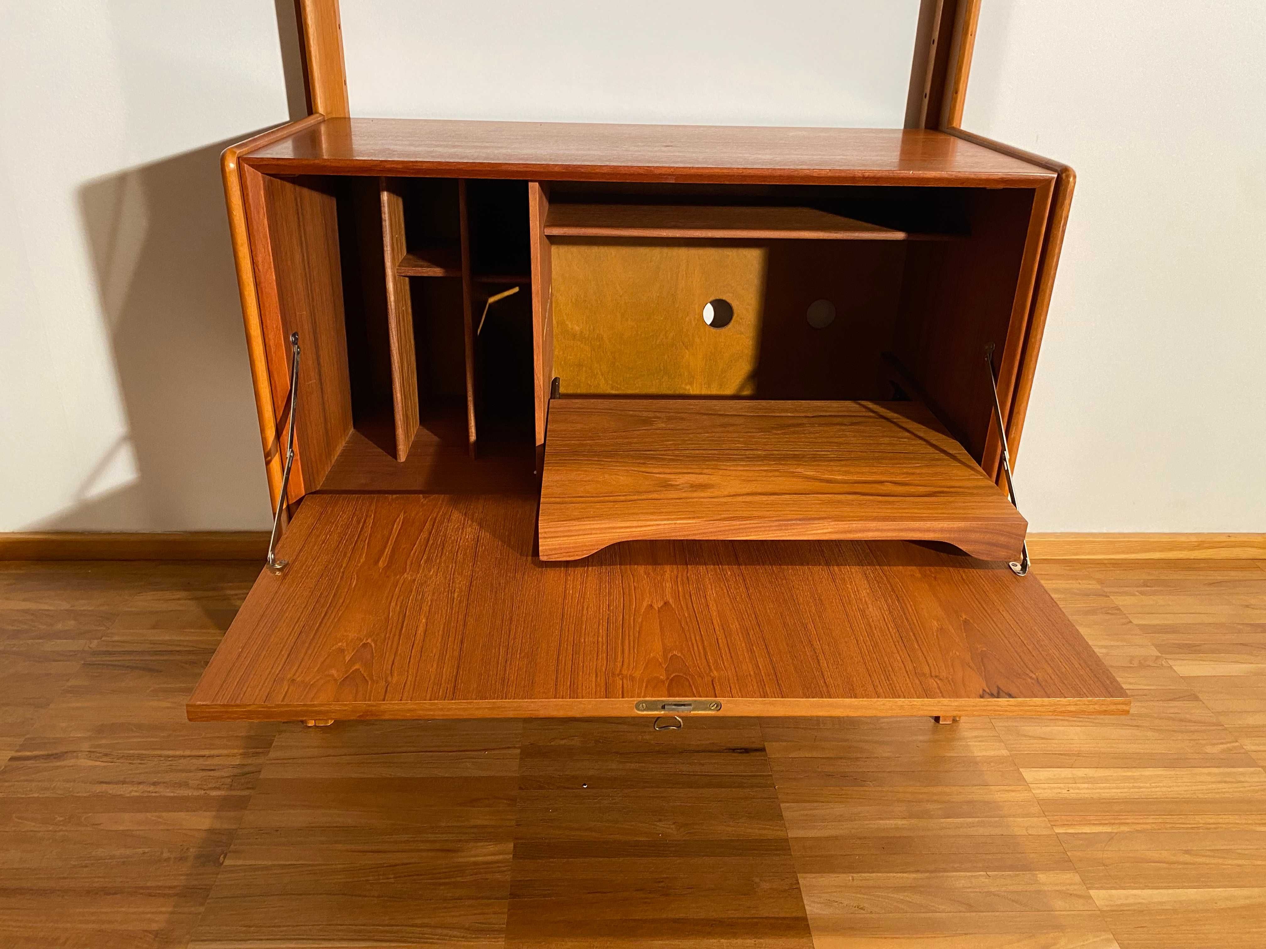 Regał Gustav Bachus lata 70 teak vintage rzadki model