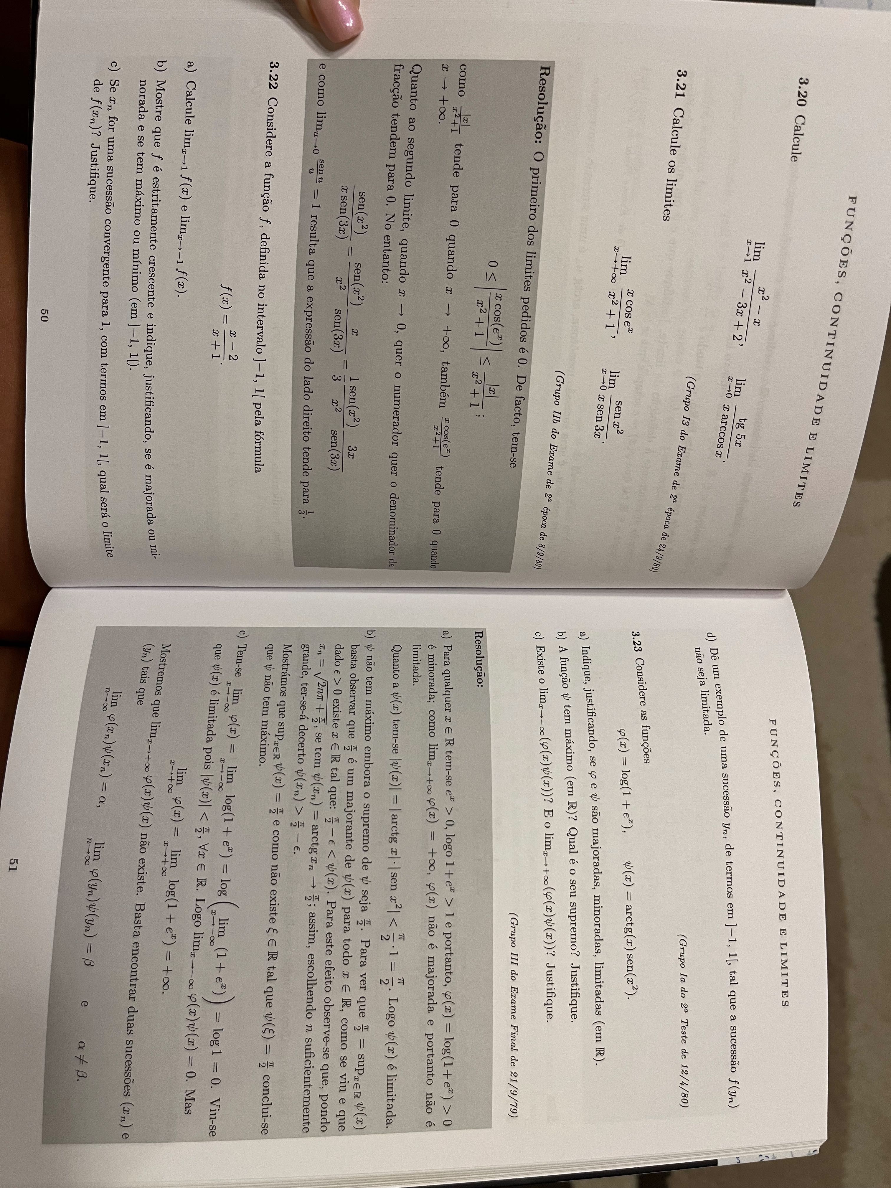 Livro de análise matemática I e II
