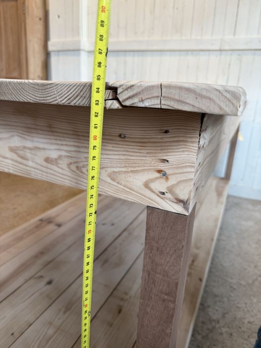 Mesa de madeira vintage