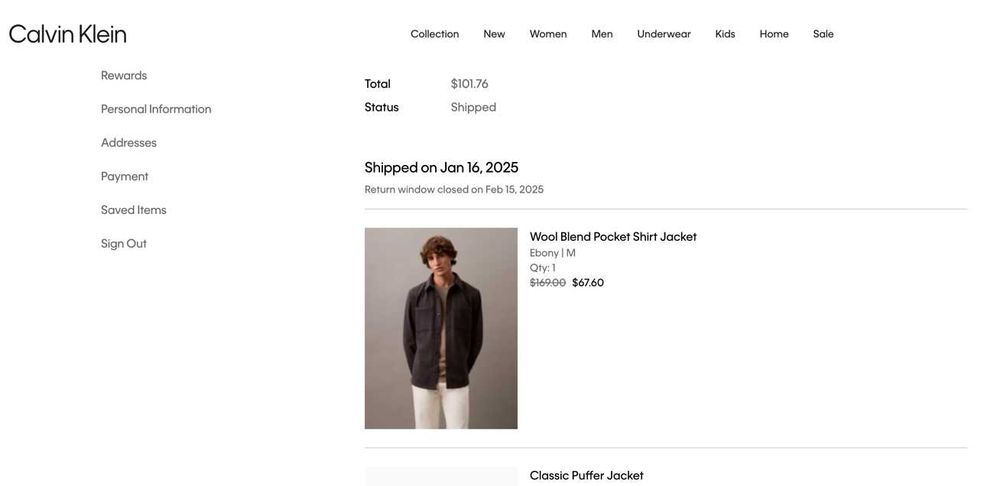 Calvin Klein Wool Blend Pocket Shirt Jacket — шерсть, оригінал зі США