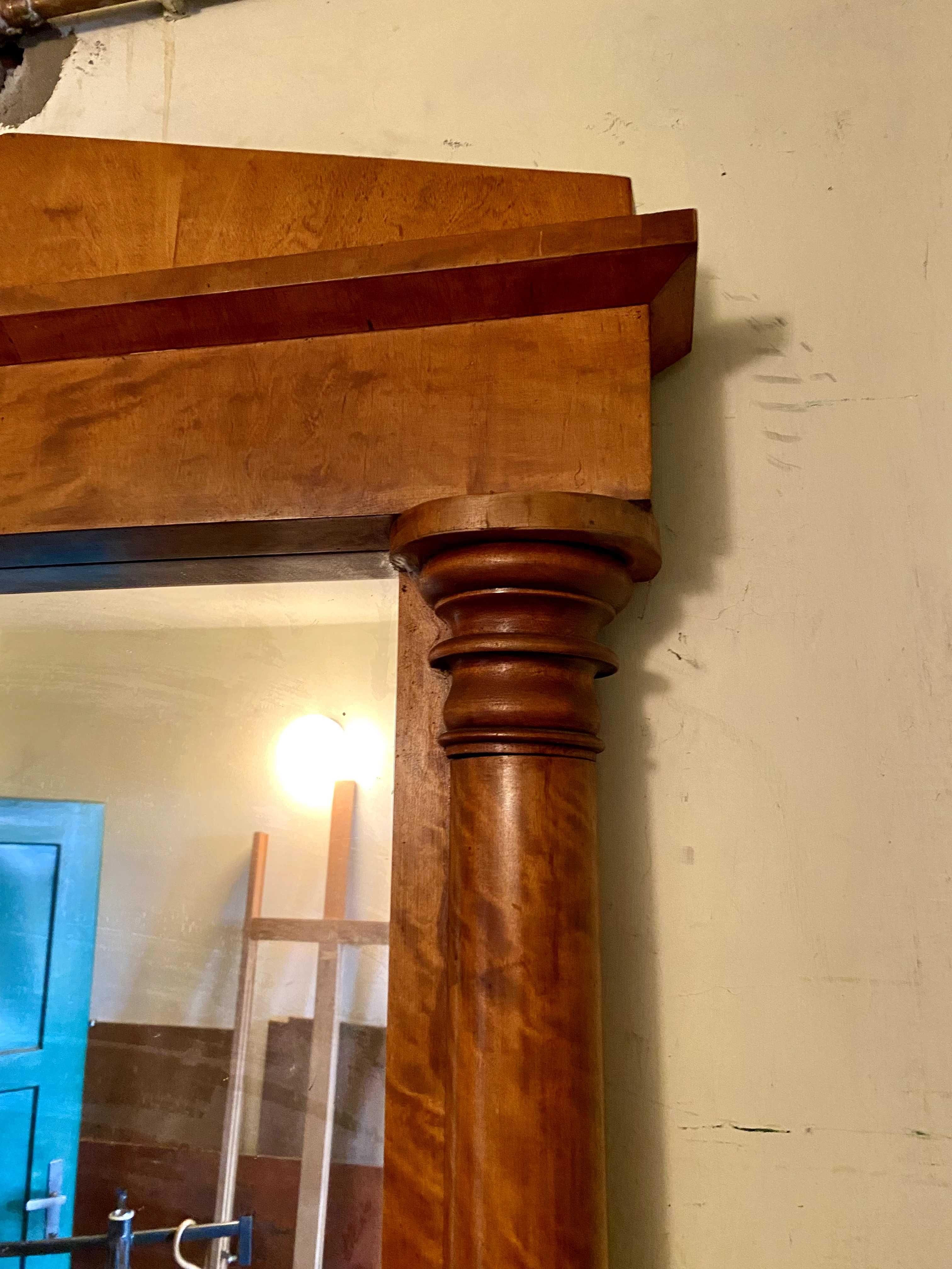 Lustro duże z konsolą, biedermeier, XIX wiek.