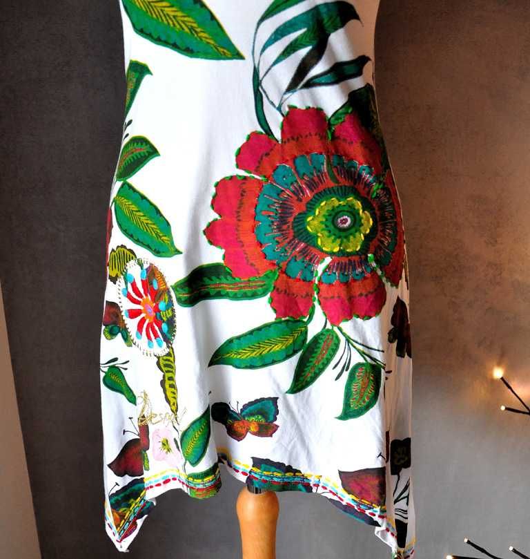 Top tunika DESIGUAL etno printy XS S