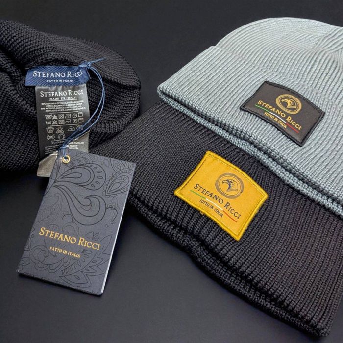 Шапка Stefano Ricci чоловіча бавовняна шапка стефано річчі чоловіча