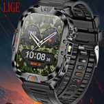 Смарт часы: LIGE. V17 .Тактические,спортивные. LED-фонарик.
