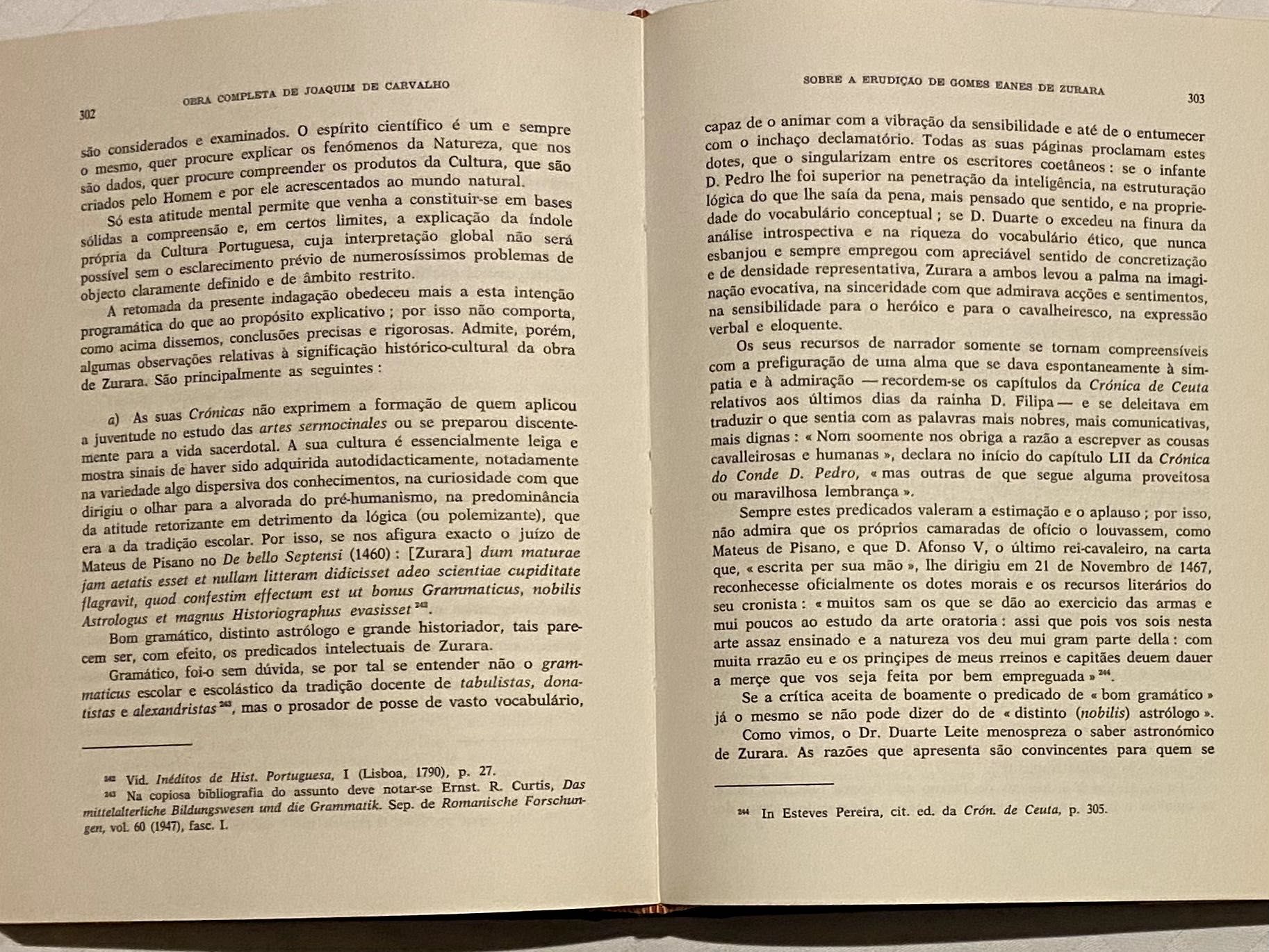 História da cultura de Joaquim de Carvalho, vol. 2