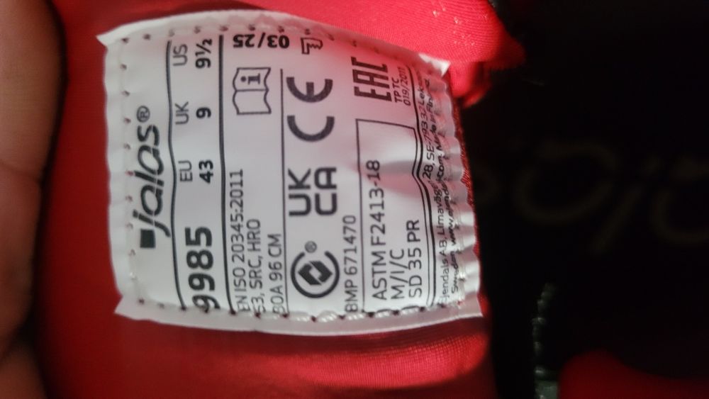 Buty robocze wysokie Jalas Exalter 9985 rozmiar 43