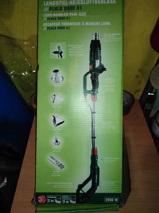 Dmuchawa goracego powietrza z długim trzonkiem