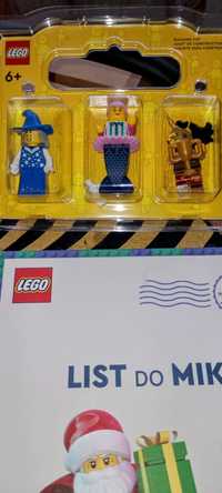 Zestaw figurek LEGO plus paszport naklejki i list do Mikołaja