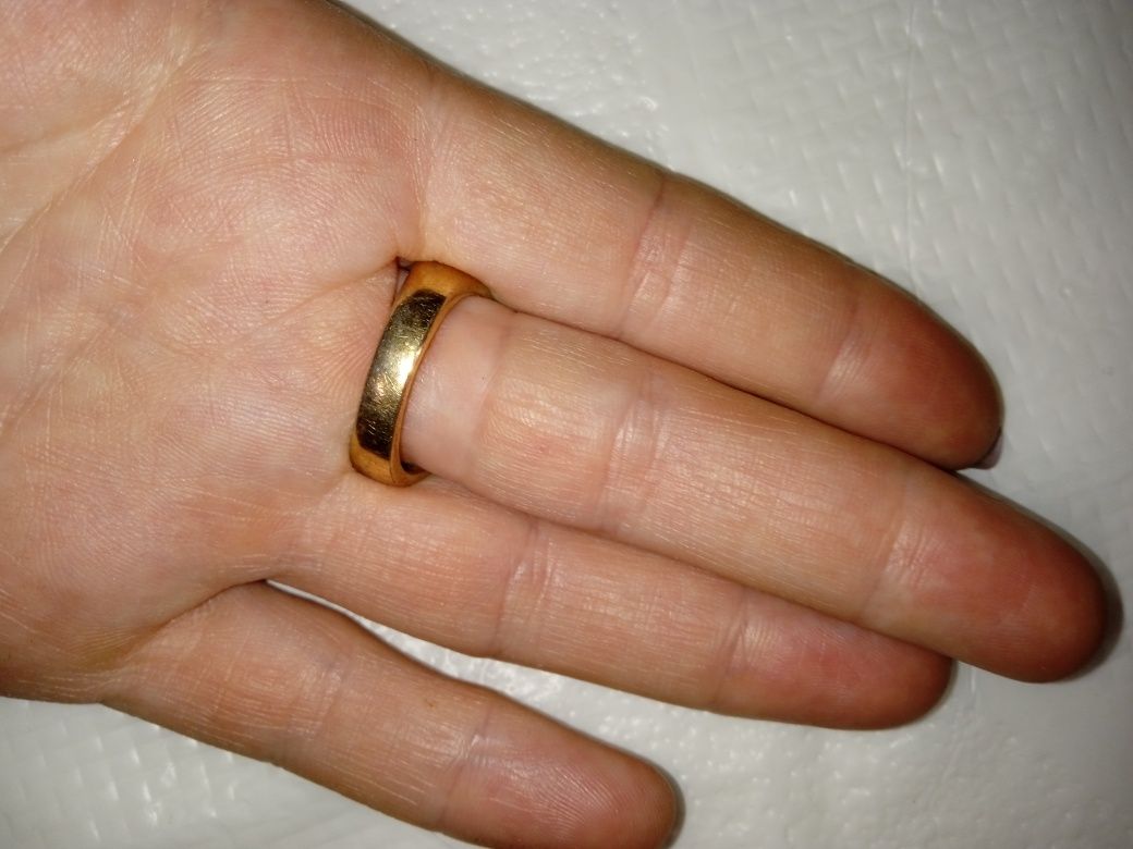 Винтажный серебряный перстень кольцо винтаж Европа серебро в позолоте