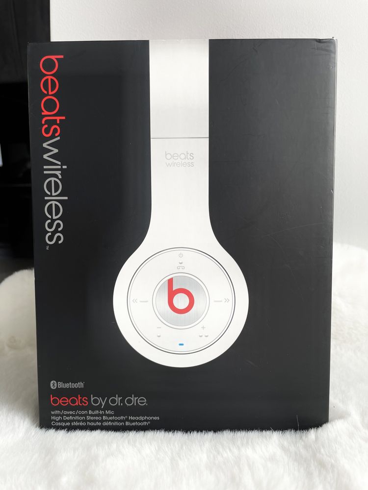 Słuchawki BEATS WIRELESS by dr Dre białe używane