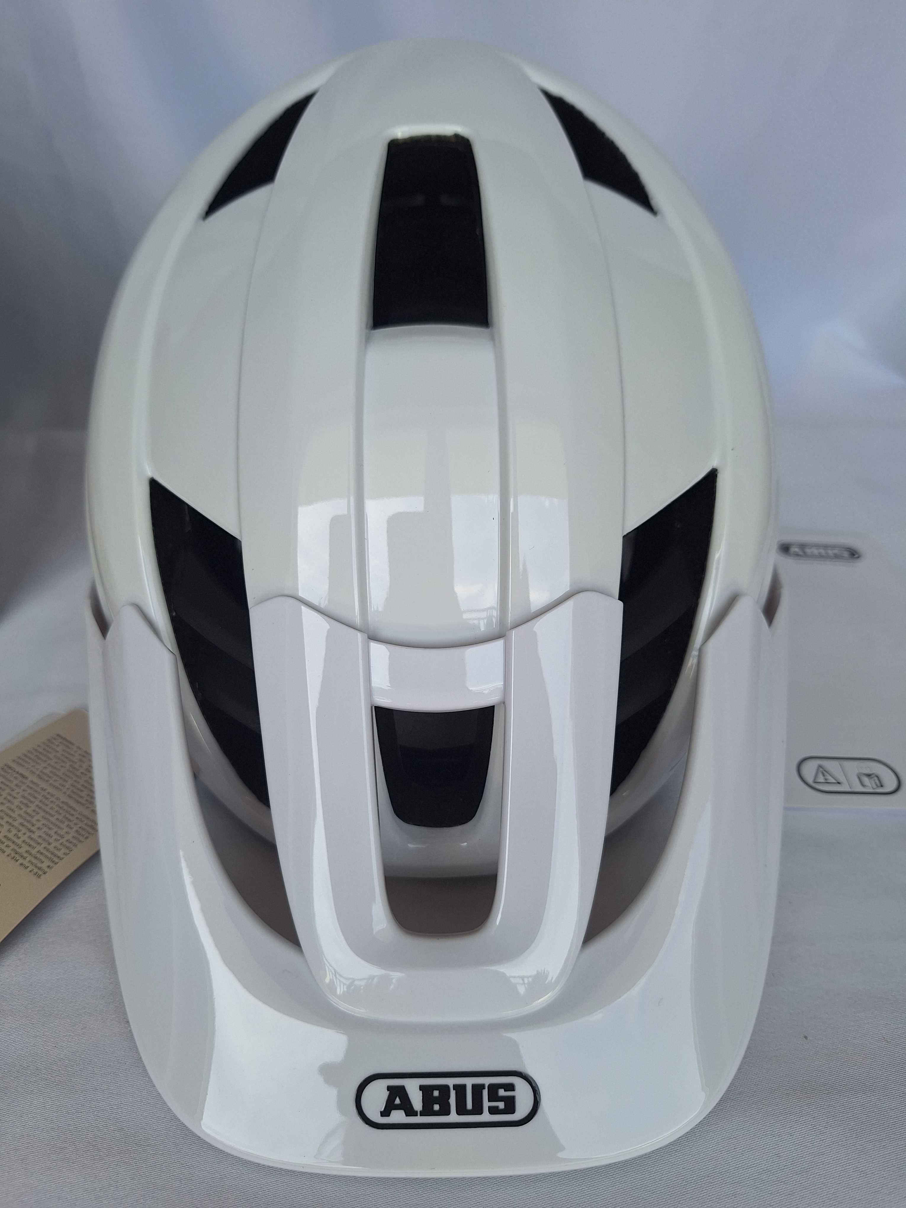 Kask rowerowy Abus Cliffhanger Mips Shiny White L 57-61cm