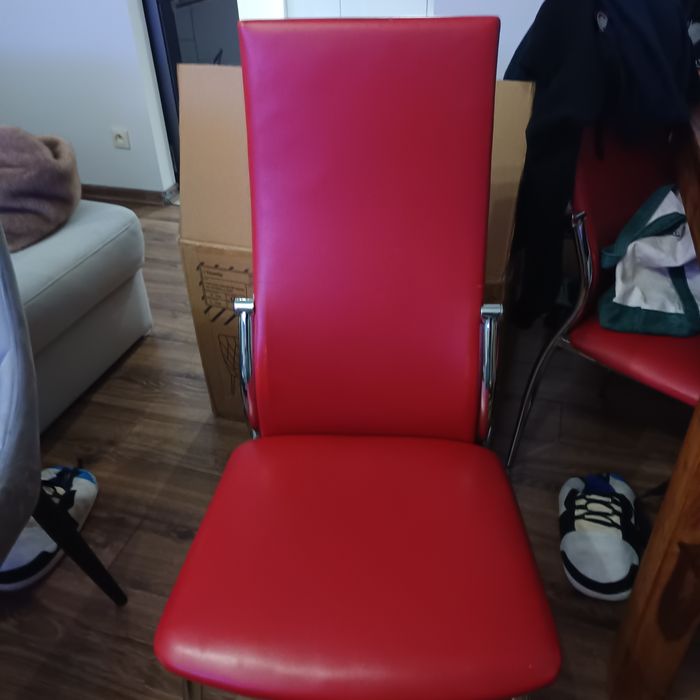 4 krzesła do kuchni, jadalni eko skóra