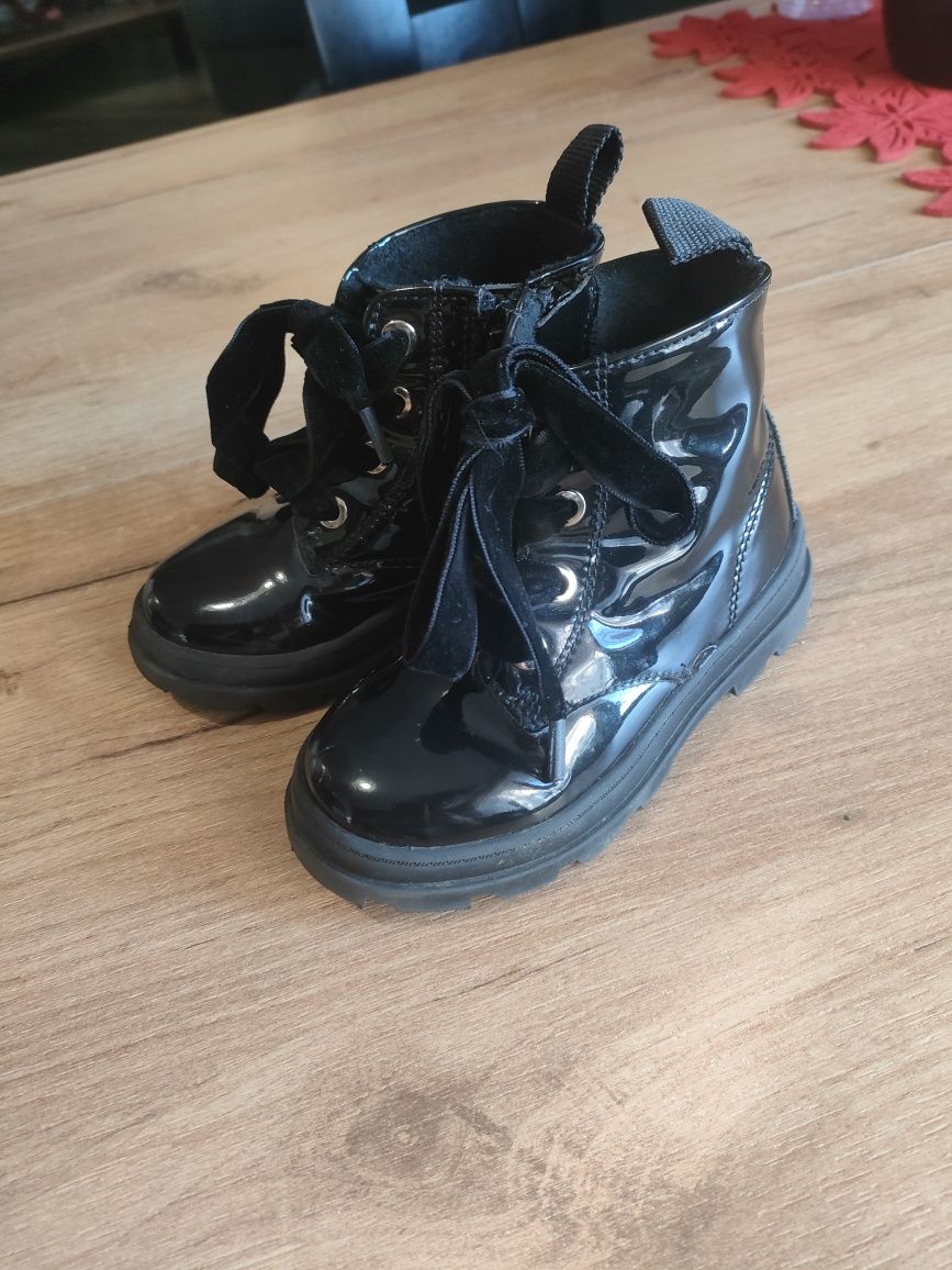 Czarne botki h&m 23