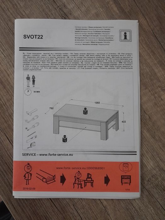 Mesa de centro de sala