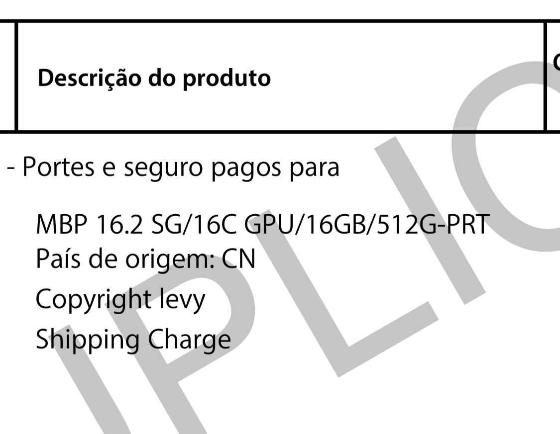 MacBook Pro 16' 2021 (Praticamente novo!!)