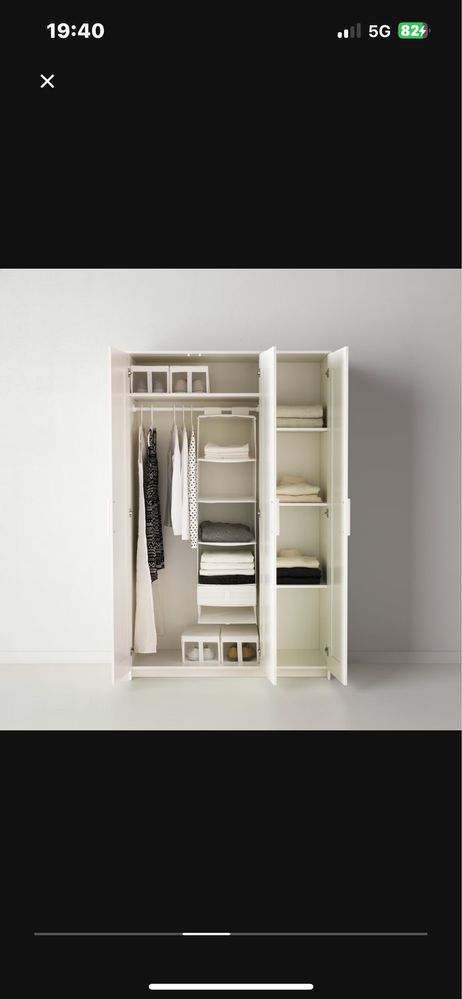Szafa ikea brimnes 190x117x50.2