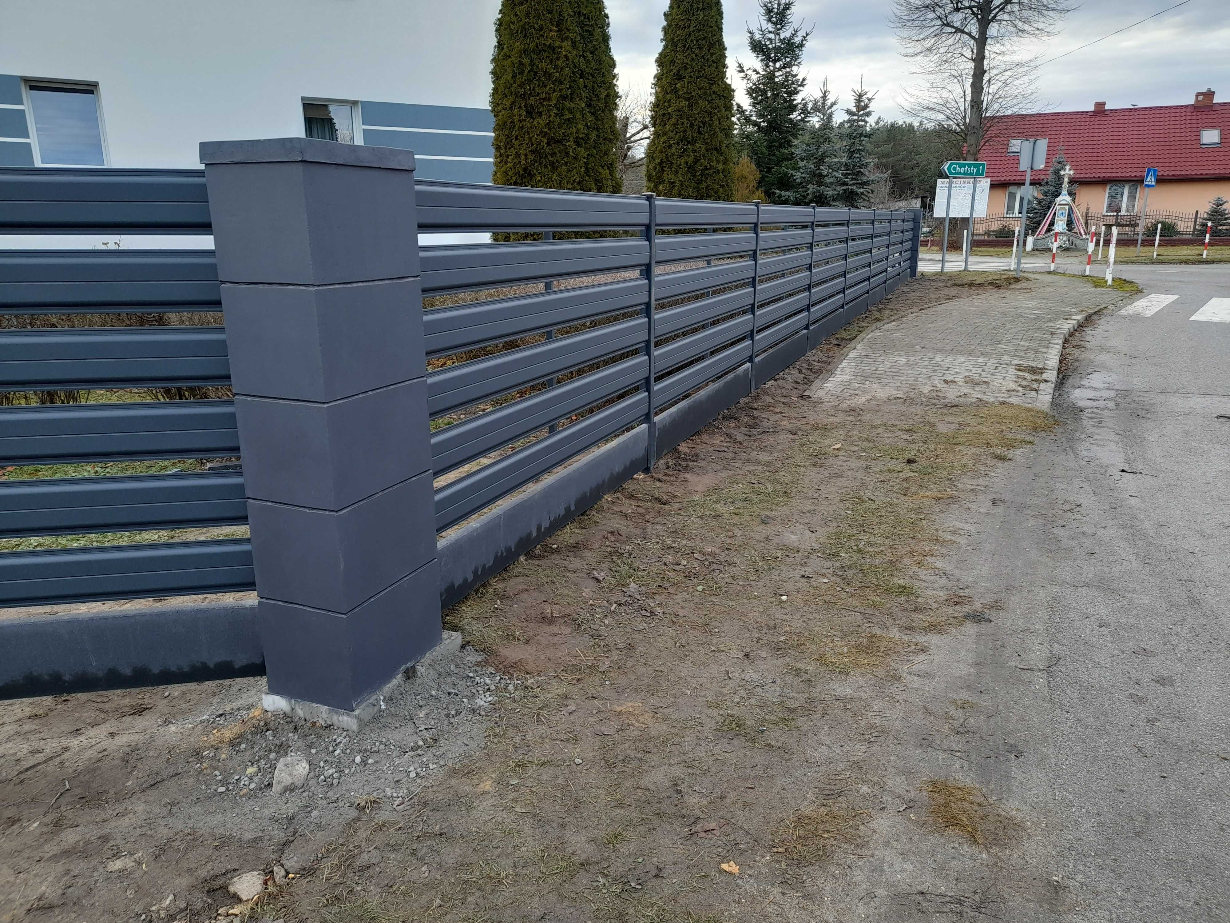 SZTACHETA METALOWA, panel sztachetowy,   ogrodzenie sztachetowe
