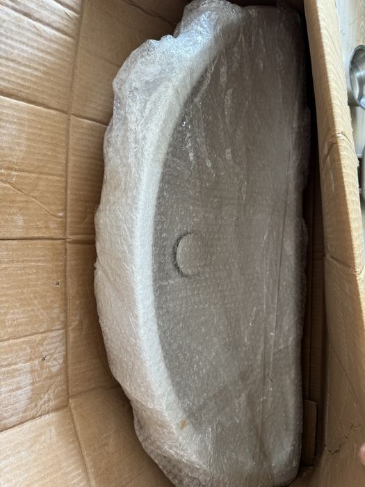 Umywalka cielo half moon 85 cm biala