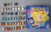 kolekcja Stikeez 80szt Smerfy, Star Wars, Warzywa, Potwory + pudełko