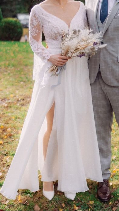 Suknia ślubna boho r. S