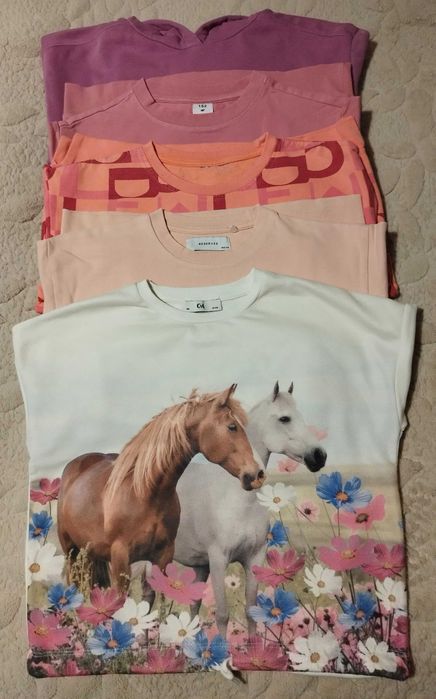 Zestaw 5 bluz C&A, 4F, Reserved, Pepco rozm. 152 / 158