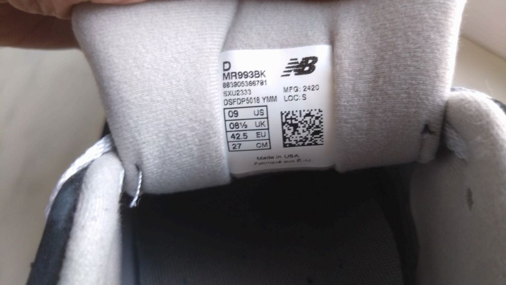 Кросівки New Balance 993  US9/42,5/27cм
